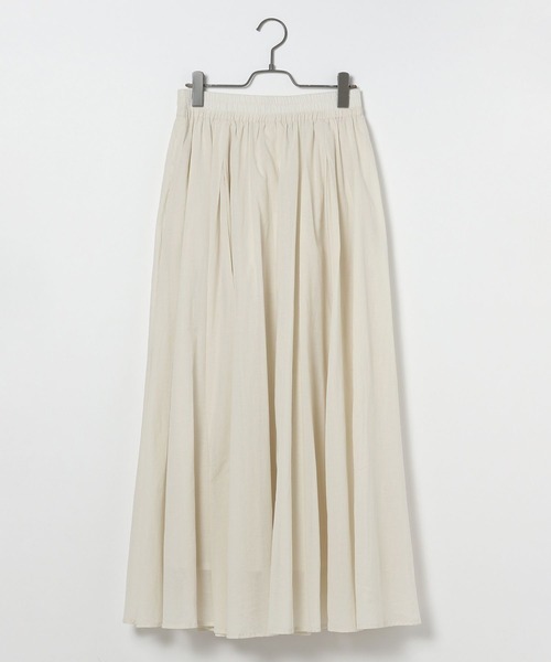 BAYFLOW（ベイフロー）の「コットンフレアスカート（スカート・レディース・アイボリー/ブラック/ピンク/ブルー・MEDIUM/SMALL）」の12枚目の写真