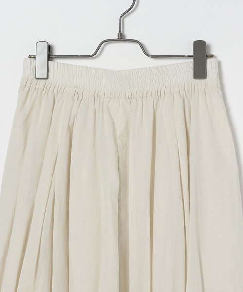 BAYFLOW（ベイフロー）の「コットンフレアスカート（スカート・レディース・アイボリー/ブラック/ピンク/ブルー・MEDIUM/SMALL）」の13枚目の写真
