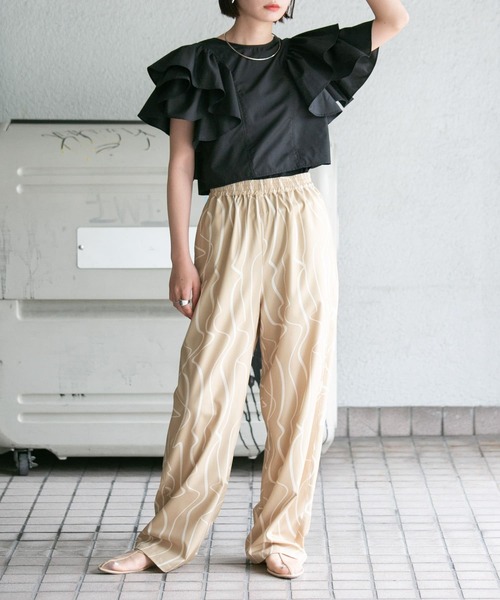【セール】ウェーブプリントパンツ（その他パンツ）｜KBF（ケイビーエフ）