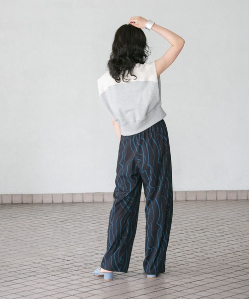 【セール】ウェーブプリントパンツ（その他パンツ）｜KBF（ケイビーエフ）