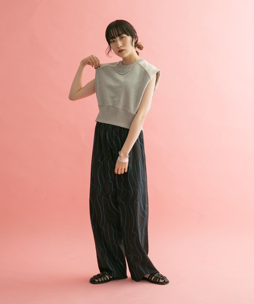 【セール】ウェーブプリントパンツ（その他パンツ）｜KBF（ケイビーエフ）