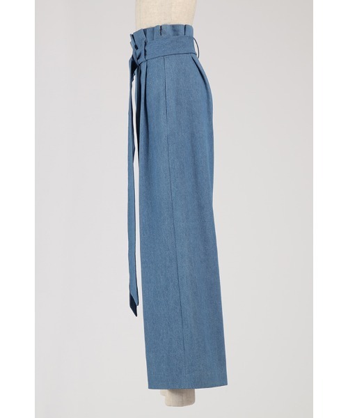 RUIRUE BOUTIQUE（ルイルエブティック）の「ワイドレッグパンツ（デニムパンツ・レディース・ブルー/ネイビー・マルチサイズ）」の10枚目の写真