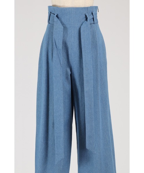 RUIRUE BOUTIQUE（ルイルエブティック）の「ワイドレッグパンツ（デニムパンツ・レディース・ブルー/ネイビー・マルチサイズ）」の8枚目の写真