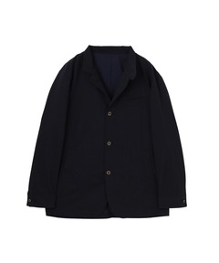 セール】【すっきり見え】ノーカラーダブルジャケット（その他