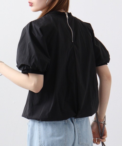 A.N.L（エーエヌエル　レーベル）の「A.N.L ｼｮｰﾄﾊﾟﾌﾌﾞﾗｳｽ（Tシャツ/カットソー・レディース・ブラック/オフホワイト/ライム・38）」の3枚目の写真