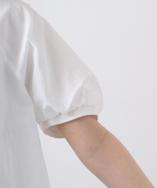 A.N.L（エーエヌエル　レーベル）の「A.N.L ｼｮｰﾄﾊﾟﾌﾌﾞﾗｳｽ（Tシャツ/カットソー・レディース・ブラック/オフホワイト/ライム・38）」の5枚目の写真