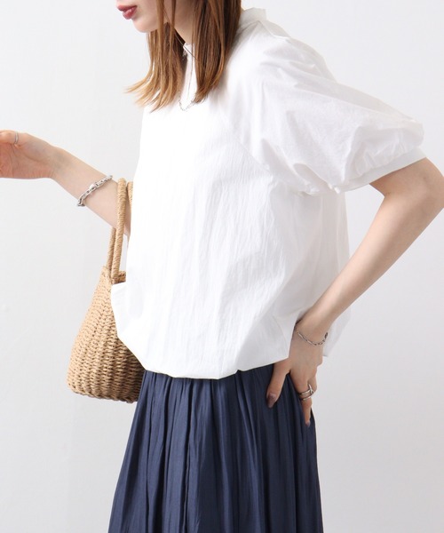 A.N.L（エーエヌエル　レーベル）の「A.N.L ｼｮｰﾄﾊﾟﾌﾌﾞﾗｳｽ（Tシャツ/カットソー・レディース・ブラック/オフホワイト/ライム・38）」の22枚目の写真