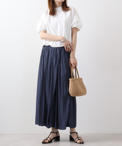 A.N.L（エーエヌエル　レーベル）の「A.N.L ｼｮｰﾄﾊﾟﾌﾌﾞﾗｳｽ（Tシャツ/カットソー・レディース・ブラック/オフホワイト/ライム・38）」の20枚目の写真