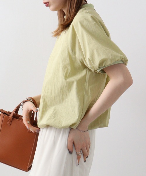 A.N.L（エーエヌエル　レーベル）の「A.N.L ｼｮｰﾄﾊﾟﾌﾌﾞﾗｳｽ（Tシャツ/カットソー・レディース・ブラック/オフホワイト/ライム・38）」の14枚目の写真