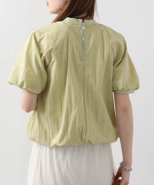 A.N.L（エーエヌエル　レーベル）の「A.N.L ｼｮｰﾄﾊﾟﾌﾌﾞﾗｳｽ（Tシャツ/カットソー・レディース・ブラック/オフホワイト/ライム・38）」の13枚目の写真