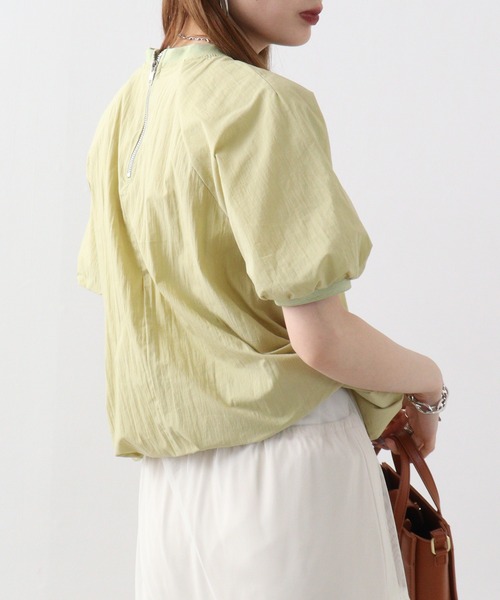 A.N.L（エーエヌエル　レーベル）の「A.N.L ｼｮｰﾄﾊﾟﾌﾌﾞﾗｳｽ（Tシャツ/カットソー・レディース・ブラック/オフホワイト/ライム・38）」の12枚目の写真