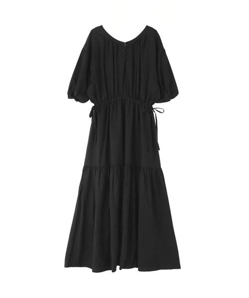 FREE'S MART（フリーズマート）の「[低身長サイズ/Sシリーズ]前後2WAYウエストドロストギャザーワンピース（ワンピース・レディース・ブラック/ホワイト/レッド・SMALL/MEDIUM/X-SMALL）」の4枚目の写真