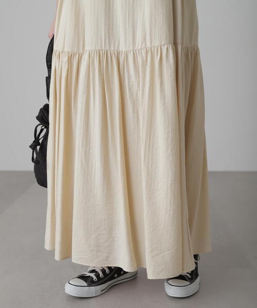 FREE'S MART（フリーズマート）の「[低身長サイズ/Sシリーズ]前後2WAYウエストドロストギャザーワンピース（ワンピース・レディース・ブラック/ホワイト/レッド・SMALL/MEDIUM/X-SMALL）」の12枚目の写真