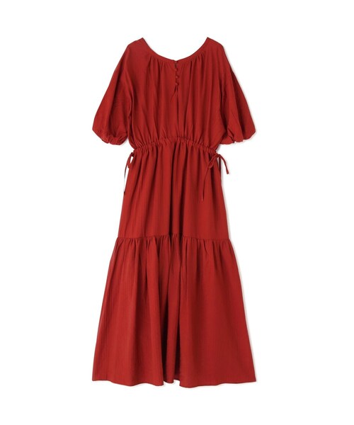 FREE'S MART（フリーズマート）の「[低身長サイズ/Sシリーズ]前後2WAYウエストドロストギャザーワンピース（ワンピース・レディース・ブラック/ホワイト/レッド・SMALL/MEDIUM/X-SMALL）」の13枚目の写真