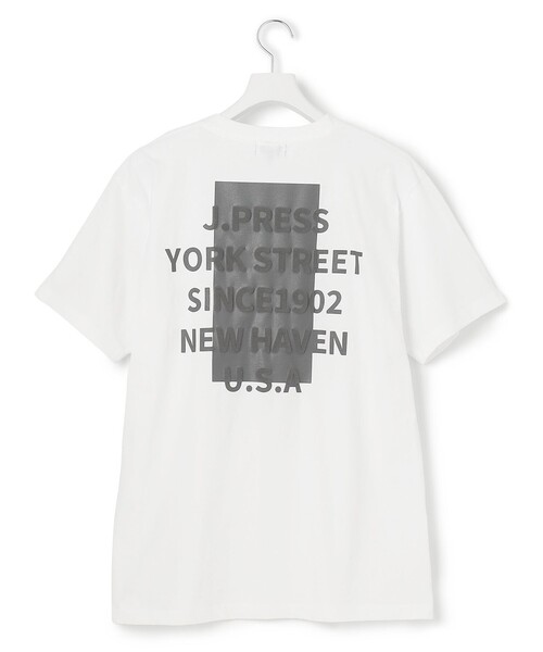 J.PRESS YORK STREET(ジェイプレスヨークストリート)の「【UNISEX】グラフィックTシャツ(Tシャツ/カットソー・メンズ・ホワイト系/ブラック系・SMALL/MEDIUM/LARGE)」の4枚目の写真