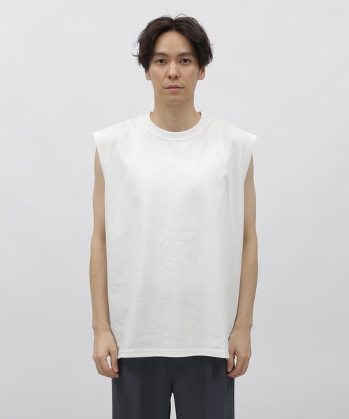 LAKOLE(ラコレ)の「ノースリーブカットソー / 113990(Tシャツ/カットソー・メンズ・グレー/ブラック/ホワイト/チャコール・MEDIUM/LARGE/X-LARGE)」の10枚目の写真