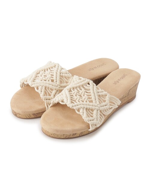 SHOO・LA・RUE（シューラルー）の「◆マクラメサンダル（サンダル・レディース・イエロー/ブルー/アイボリー・45/35）」の10枚目の写真