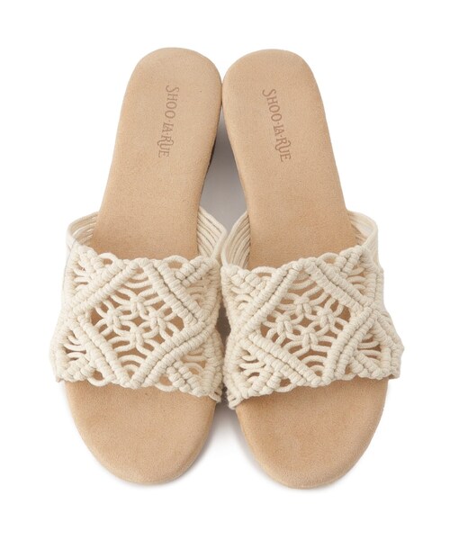 SHOO・LA・RUE（シューラルー）の「◆マクラメサンダル（サンダル・レディース・イエロー/ブルー/アイボリー・45/35）」の6枚目の写真