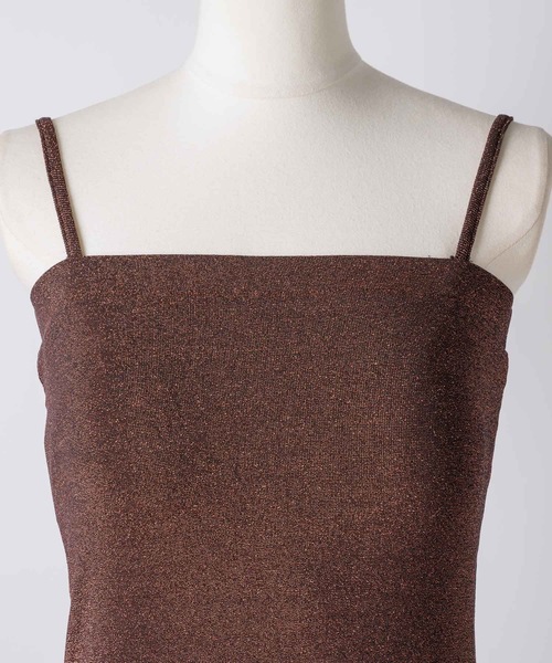 2way glitter camisole / カップ付き2wayグリッターキャミソール