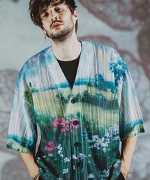 NO ID.（ノーアイディ）の「【NO ID.】All Over Pattern Sheer Knit Cardigan / 総柄 シアー ニット カーディガン（カーディガン/ボレロ）」