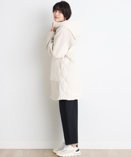INED CLARO（イネドクラロ）の「ウール×ピュアダウンコート（ダウンジャケット/コート・レディース・グレー/ベージュ・フリー）」の15枚目の写真