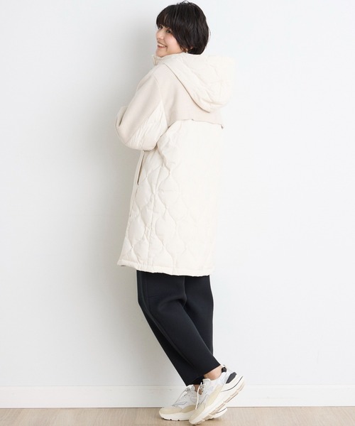 INED CLARO（イネドクラロ）の「ウール×ピュアダウンコート（ダウンジャケット/コート・レディース・グレー/ベージュ・フリー）」の16枚目の写真