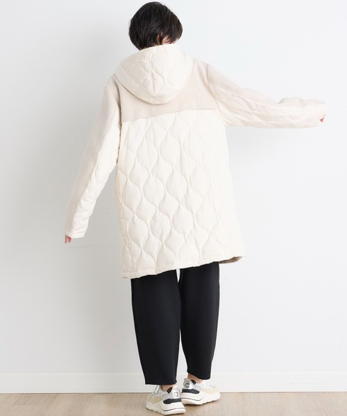 INED CLARO（イネドクラロ）の「ウール×ピュアダウンコート（ダウンジャケット/コート・レディース・グレー/ベージュ・フリー）」の17枚目の写真