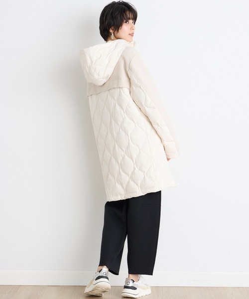 INED CLARO（イネドクラロ）の「ウール×ピュアダウンコート（ダウンジャケット/コート・レディース・グレー/ベージュ・フリー）」の18枚目の写真