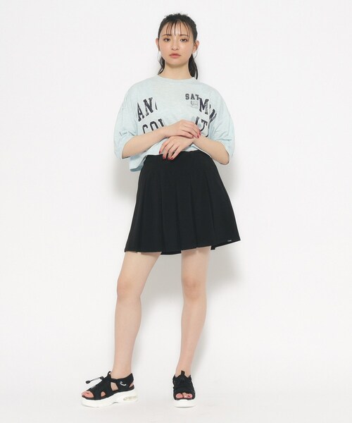 PINK-latte（ピンクラテ）の「◆【130cmあり】さらっと軽いプリーツスカート（スカート・キッズ・ブラック系1/グリーン系その他3/サンドベージュ/ブラック・13/14/15 /16）」の8枚目の写真