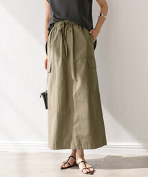 RIVE DROITE | 【カジュアル過ぎない】ドロストカーゴロングスカート(スカート)