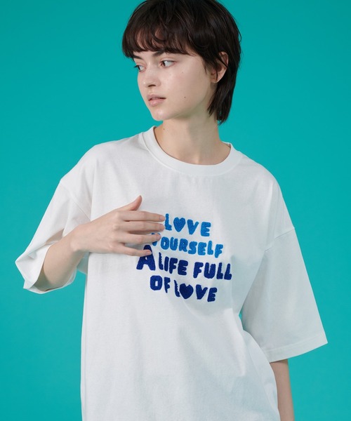 セール】EMBROIDERY LOGO T-SHIRT / 刺繍ロゴTシャツ（Tシャツ