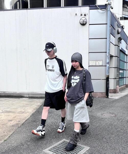 Figments（フィグメンツ）の「メッセージハートTシャツ（Tシャツ/カットソー・レディース・ブラック/グレー・FREE）」の11枚目の写真