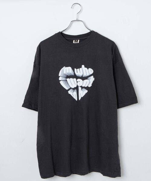 Figments（フィグメンツ）の「メッセージハートTシャツ（Tシャツ/カットソー・レディース・ブラック/グレー・FREE）」の13枚目の写真
