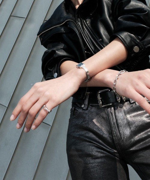 CRYSTAL LINK RING レディースリング シルバー（リング