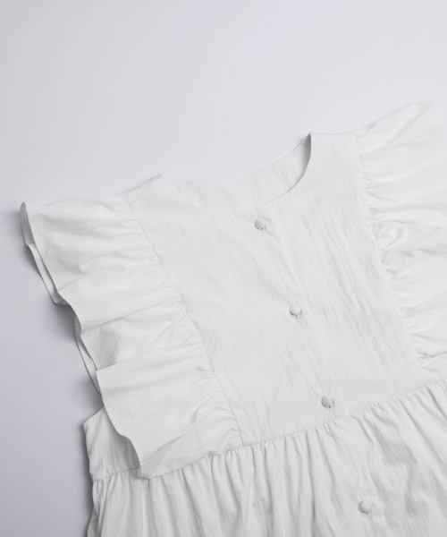 Lajour(ラジュール)の「ラッフルフリルペプラムブラウス(シャツ/ブラウス・レディース・ブラック/ホワイト・フリー)」の22枚目の写真