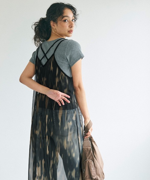 coca(coca)(コカ)の「タイダイ柄シアーキャミワンピース(ワンピース・レディース・A/B・ONE SIZE)」の9枚目の写真