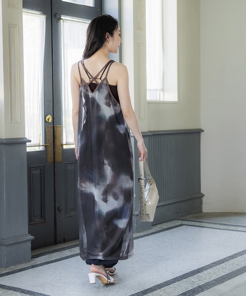 coca(coca)(コカ)の「タイダイ柄シアーキャミワンピース(ワンピース・レディース・A/B・ONE SIZE)」の7枚目の写真