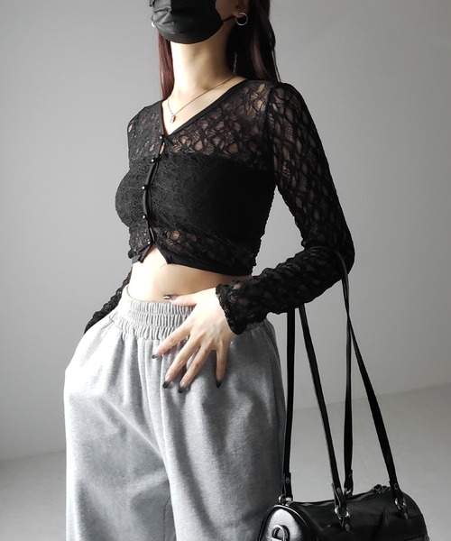 mocha2点ランダムメッシュショートボレロ黒白 ホワイトハイライト×ハンサムショート【松井翔太】：L180369738