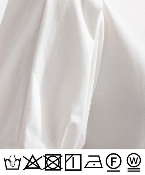 PICCIN（ピッチン）の「タックスリーブカットソー（Tシャツ/カットソー・レディース・オフホワイト/ブラック・M）」の22枚目の写真