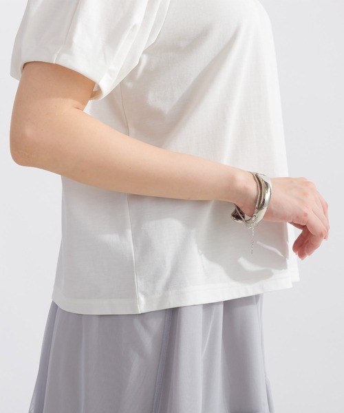 PICCIN（ピッチン）の「タックスリーブカットソー（Tシャツ/カットソー・レディース・オフホワイト/ブラック・M）」の21枚目の写真