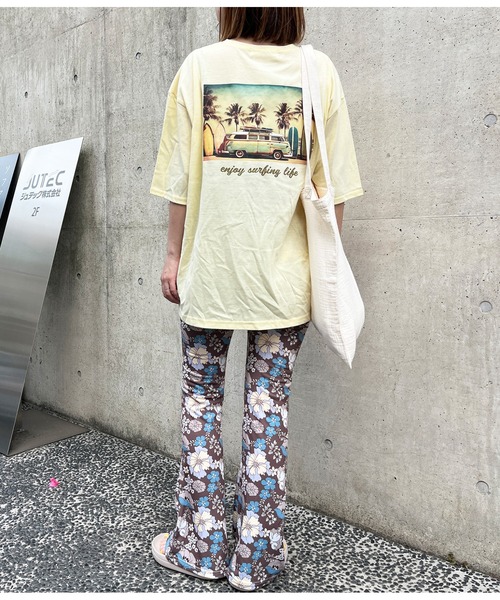 anap mimpi（アナップミンピ）の「フラワーフレアパンツ（スラックス・レディース・モカ/ネイビー・FREE）」の8枚目の写真