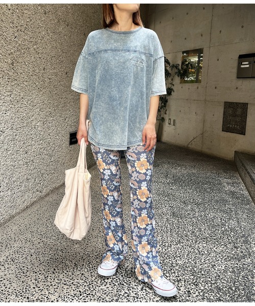 anap mimpi（アナップミンピ）の「フラワーフレアパンツ（スラックス・レディース・モカ/ネイビー・FREE）」の5枚目の写真