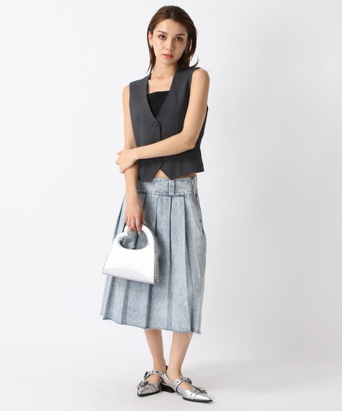 FOREVER 21（フォーエバー トゥエンティーワン）の「【2024SS】ポインテッドトゥ ダブルベルトミュール（パンプス・レディース・ブラック/シルバー・SMALL/MEDIUM/LARGE）」の15枚目の写真