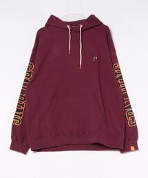 【SPALDING】ARM PRINT SWEAT HOODIE / スポルディング 袖ロゴ スウェットパーカー
