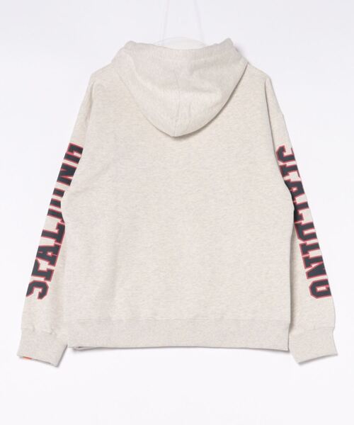 JUGLANS(ユグランス)の「【SPALDING】ARM PRINT SWEAT HOODIE / スポルディング 袖ロゴ スウェットパーカー(パーカー・メンズ・ワイン/ブラック/グレー・M/L/XL)」の4枚目の写真