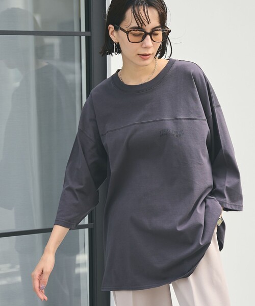 SUNNY  SPORTS（サニースポーツ）の「SunnySports別注フットボールTシャツ（Tシャツ/カットソー・レディース・ブラック/ナチュラル/ダークグレー・FREE）」の21枚目の写真