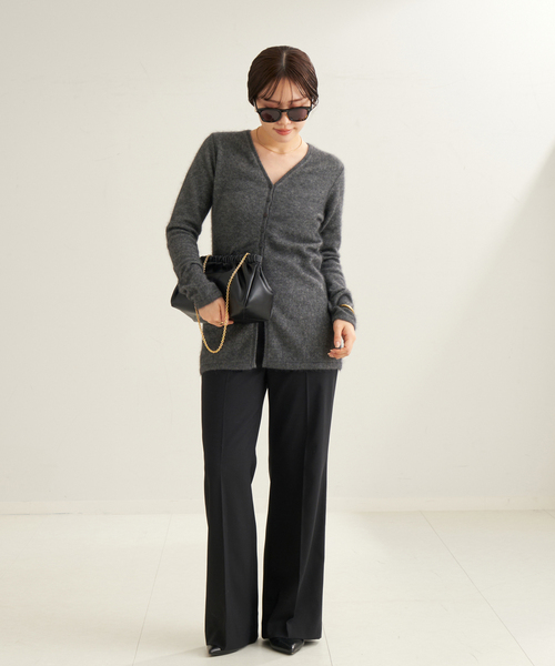 plage（プラージュ）の「Light Fur Midi カーディガン（カーディガン/ボレロ・レディース・チャコールグレー/ベージュ・FREE）」の10枚目の写真