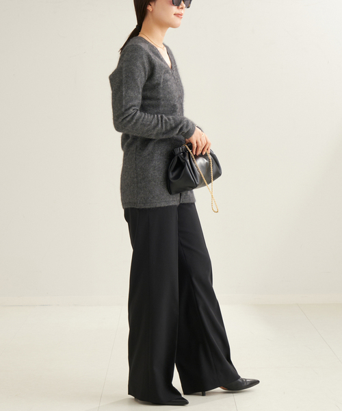 plage（プラージュ）の「Light Fur Midi カーディガン（カーディガン/ボレロ・レディース・チャコールグレー/ベージュ・FREE）」の12枚目の写真