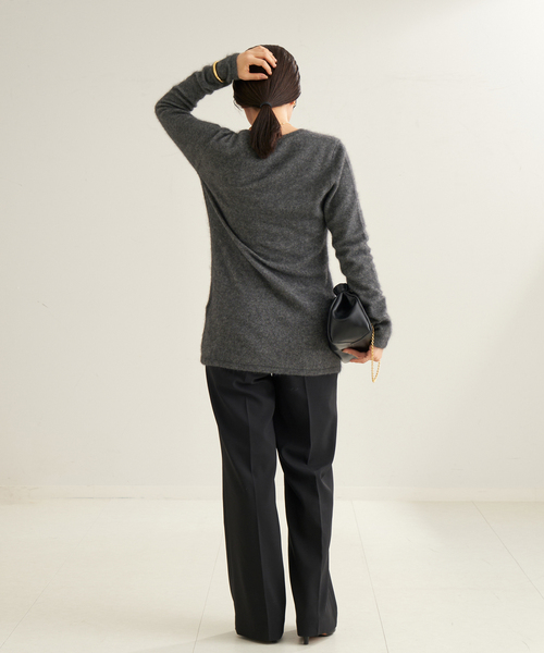 plage（プラージュ）の「Light Fur Midi カーディガン（カーディガン/ボレロ・レディース・チャコールグレー/ベージュ・FREE）」の13枚目の写真