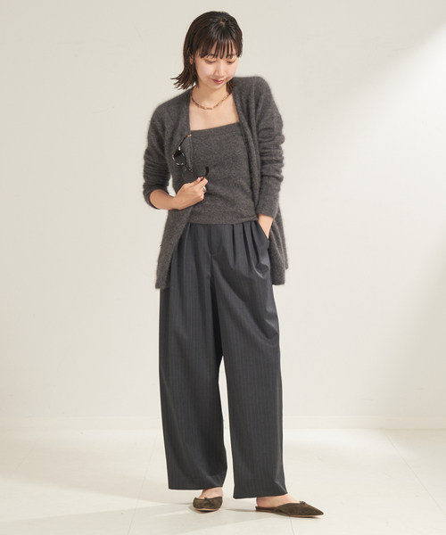 plage（プラージュ）の「Light Fur Midi カーディガン（カーディガン/ボレロ・レディース・チャコールグレー/ベージュ・FREE）」の18枚目の写真